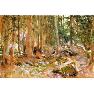    Pine Forest John Singer Sargent Hand Painted Art