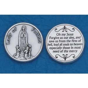  25 Lady of Fatima Prayer Coins: Jewelry