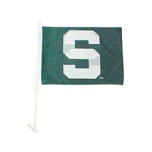    Michigan State Spartans Car Flag Block S: Sports & Outdoors