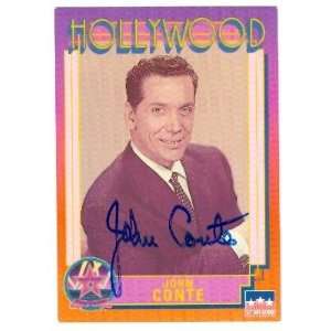  John Conte Autographed Hollywood Walk of Fame Trading Card 