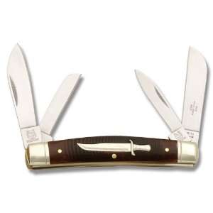 Rough Rider Knives 954 Bowie Series   Congress Pocket Knife with Brown 