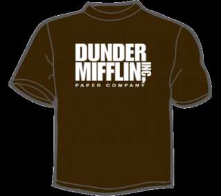 DUNDER MIFFLIN T Shirt MENS the office dwight schrute  