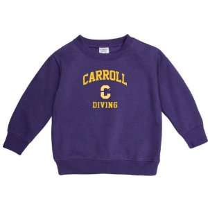  Carroll College Fighting Saints Purple Toddler Diving Arch 