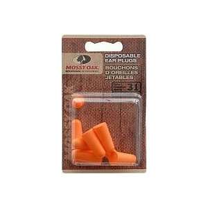  Mossy Oak Disposable Ear Plugs (Orange, One Size, 5 Pack 