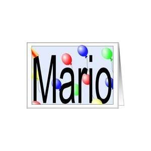  Marios Birthday Invitation, Party Balloons Card: Toys 