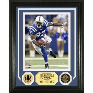   Indianapolis Colts Reggie Wayne 24K Gold Photomint: Home & Kitchen