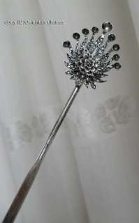 Tribal Exotic Chinese Handmade Miao Silver Hairpin  