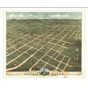  Historic Bowling Green, Kentucky, c. 1871 (M) Panoramic Map 