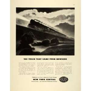  1942 Ad New York Central Railway Train WWII War Production 