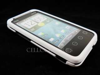 HTC EVO SHIFT 4G SPRINT WHITE SNAP ON HARD COVER CASE  