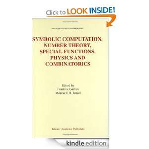 Symbolic Computation, Number Theory, Special Functions, Physics and 