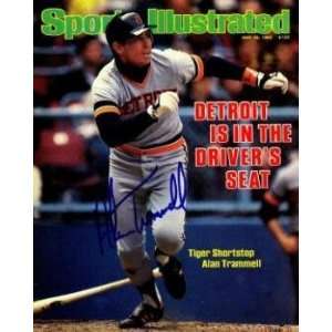  Alan Trammell Autographed Sports Illustrated Magazine 