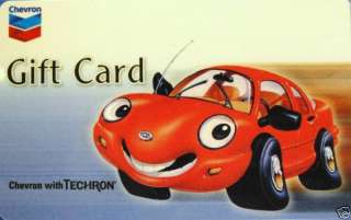 CHEVRON Gift Card Red Car COLLECTIBLE NO VALUE  