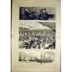   Gladstone Cruise Pembroke Castle Royal Banquet 1883