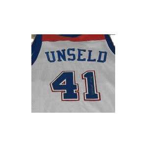  Wes Unseld Washington Bullets Autographed Jersey with 
