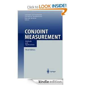 Conjoint Measurement Methods and Applications Anders Gustafsson 