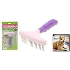   Como Purple Brush Pet Dog Grooming Shedding Brush Rakes