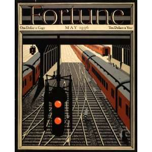  1936 May Fortune Cover John Cook Pennsylvania Railroad 