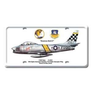  F 86F Sabre Aviation License Plate