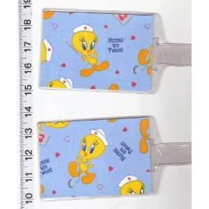   Tags Made with Looney Tunes Tweety Bird Nurse Fabric: Everything Else