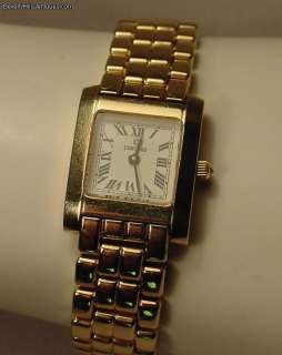 Vintage Concord Ladys 14k Gold Wrist Watch and Band  