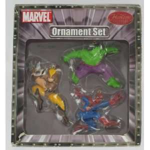   Wolverine, Hulk, Spider man Heirloom Ornament Collrction Toys & Games