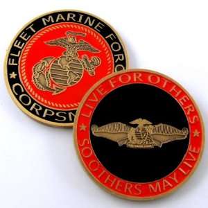  FLEET MARINE FORCE CORPSMAN CHALLENGE COIN MC007 