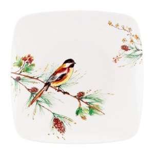  Winter Song Square Accent Plate [Set of 4] Kitchen 