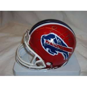 Losman Buffalo Bills Autographed Mini Helmet:  Sports 