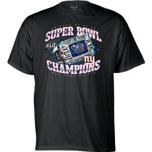   York Giants Super Bowl XLII Champions Ring T Shirt: Sports & Outdoors