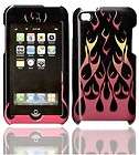 Red Cool Fire Flame Skin Case Cover Fits iPod Touch 4 4G Generation