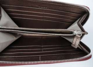 BN MARNI Metallic Rose Leather Long Wallet Bag Purse   Great Gift 