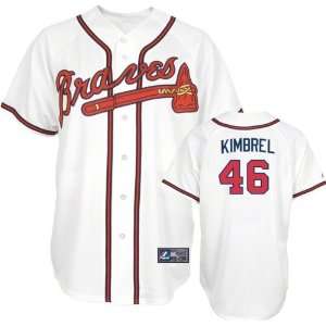 Craig Kimbrel Jersey Adult Home White Replica #46 Atlanta Braves 