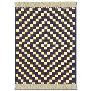 Lextra Checkerboard Serape MouseRug, 10.25 x 7.125 Inches, Brown, Blue 
