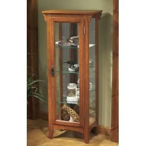  Mission style Curio Cabinet: Home & Kitchen
