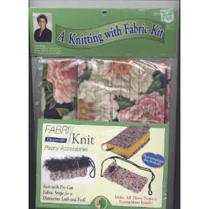  Knitting with Fabric Kit Peony Accessories: Home & Kitchen