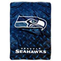 Seattle Seahawks Royal Plush Raschel Throw/Blanket  