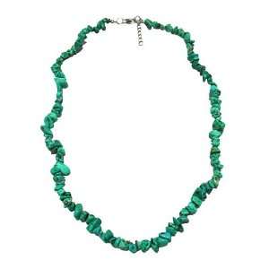    Necklace 45 cm composed of genuine rough Turquoise D Gem Jewelry