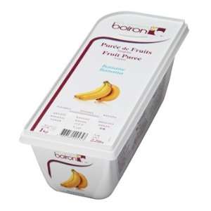 French Frozen Fruit Puree, Banana 2.2 lb. Kosher, No Sugar Added 