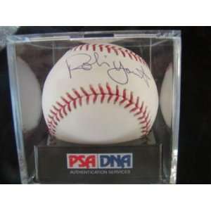  Robin Yount Autographed Baseball   Psa Graded 9 5 