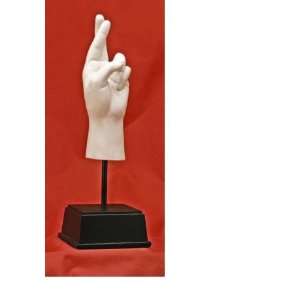  Hand Sculpture Fingers Crossed