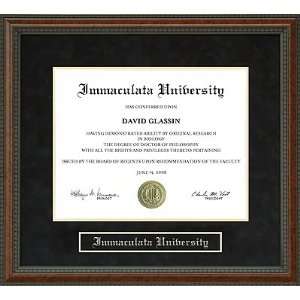  Immaculata University Diploma Frame