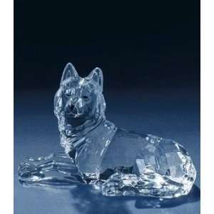  4.5 Icy Crystal Wolf Laying Down Animal Figure: Home 