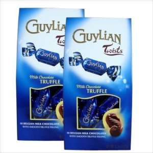 Guylian Indulgence   Milk Chocolate Truffle Twists, Set of 2:  
