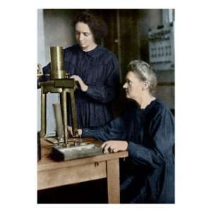  Marie Curie and her daughter Irene, 1925 Giclee Poster 