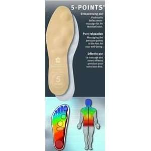  Pedag 5 Points Foot Reflex Zones Soft Massage Insoles 