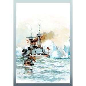  Paper poster printed on 12 x 18 stock. U.S. Navy Icy 