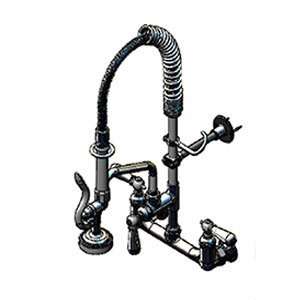  T&S MPZ 8WCN 06 Wall Mounted Mini Pre Rinse Faucet with 6 
