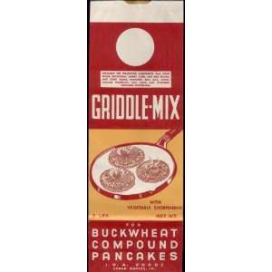  Vintage Griddle Mix Buckwheat Pancake Breaksfast Bag 1930s 