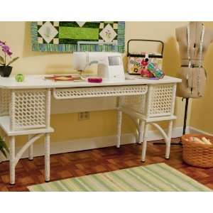   Sewing Cabinet Florie Sewing Table   White: Arts, Crafts & Sewing